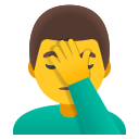 Google (Android 12L)  🤦‍♂️  Man Facepalming Emoji