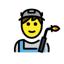 OpenMoji 13.1  👨‍🏭  Man Factory Worker Emoji