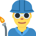 Twitter (Twemoji 14.0)  👨‍🏭  Man Factory Worker Emoji