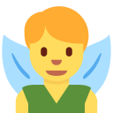 Twitter (Twemoji 14.0)  🧚‍♂️  Man Fairy Emoji