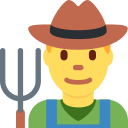 Twitter (Twemoji 14.0)  👨‍🌾  Man Farmer Emoji