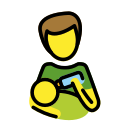 OpenMoji 13.1  👨‍🍼  Man Feeding Baby Emoji