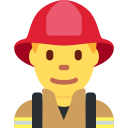 Twitter (Twemoji 14.0)  👨‍🚒  Man Firefighter Emoji