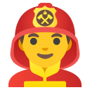Google (Android 12L)  👨‍🚒  Man Firefighter Emoji