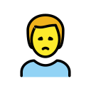 OpenMoji 13.1  🙍‍♂️  Man Frowning Emoji