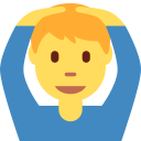 Twitter (Twemoji 14.0)  🙆‍♂️  Man Gesturing OK Emoji