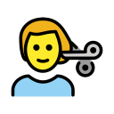 OpenMoji 13.1  💇‍♂️  Man Getting Haircut Emoji
