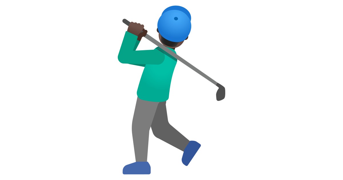 🏌🏿‍♂️  Man Golfing: Dark Skin Tone