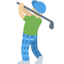 Twitter (Twemoji 14.0)  🏌🏼‍♂️  Man Golfing: Medium-light Skin Tone Emoji