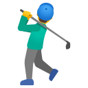 Google (Android 12L)  🏌️‍♂️  Man Golfing Emoji