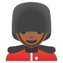 Google (Android 12L)  💂🏾‍♂️  Man Guard: Medium-dark Skin Tone Emoji