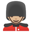 Google (Android 12L)  💂🏼‍♂️  Man Guard: Medium-light Skin Tone Emoji
