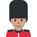 Twitter (Twemoji 14.0)  💂🏽‍♂️  Man Guard: Medium Skin Tone Emoji