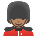 Google (Android 12L)  💂🏽‍♂️  Man Guard: Medium Skin Tone Emoji