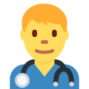 Twitter (Twemoji 14.0)  👨‍⚕️  Man Health Worker Emoji