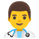 Google (Android 12L)  👨‍⚕️  Man Health Worker Emoji