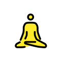 OpenMoji 13.1  🧘‍♂️  Man In Lotus Position Emoji