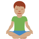Twitter (Twemoji 14.0)  🧘🏽‍♂️  Man In Lotus Position: Medium Skin Tone Emoji