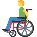 Twitter (Twemoji 14.0)  👨‍🦽  Man In Manual Wheelchair Emoji