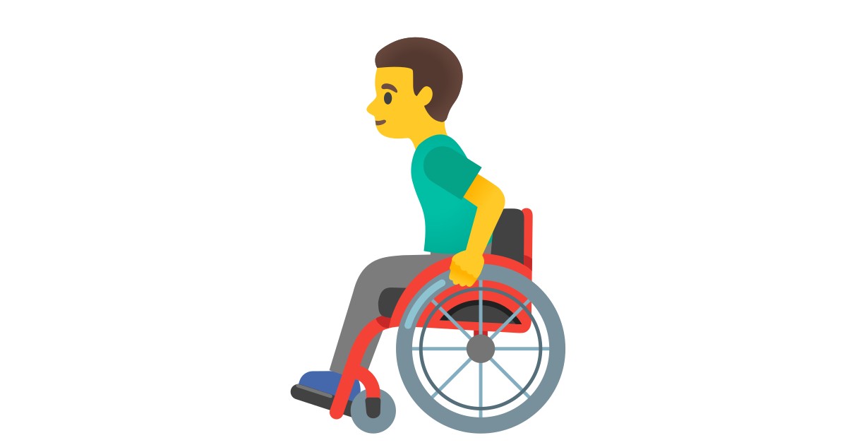 👨‍🦽  Man In Manual Wheelchair