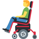 Twitter (Twemoji 14.0)  👨‍🦼  Man In Motorized Wheelchair Emoji