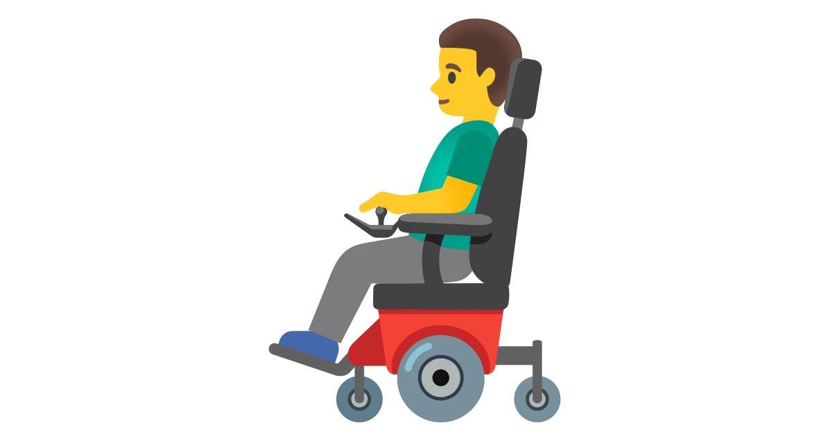 👨‍🦼  Man In Motorized Wheelchair