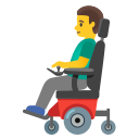 Google (Android 12L)  👨‍🦼  Man In Motorized Wheelchair Emoji