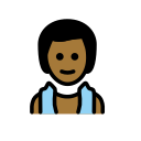 OpenMoji 13.1  🧖🏾‍♂️  Man In Steamy Room: Medium-dark Skin Tone Emoji