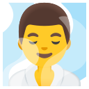 Google (Android 12L)  🧖‍♂️  Man In Steamy Room Emoji