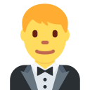 Twitter (Twemoji 14.0)  🤵‍♂️  Man In Tuxedo Emoji