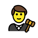 OpenMoji 13.1  👨‍⚖️  Man Judge Emoji