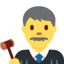 Twitter (Twemoji 14.0)  👨‍⚖️  Man Judge Emoji