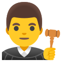 Google (Android 12L)  👨‍⚖️  Man Judge Emoji