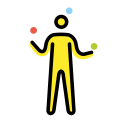 OpenMoji 13.1  🤹‍♂️  Man Juggling Emoji