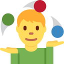 Twitter (Twemoji 14.0)  🤹‍♂️  Man Juggling Emoji