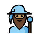OpenMoji 13.1  🧙🏽‍♂️  Man Mage: Medium Skin Tone Emoji