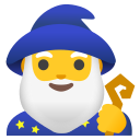 Google (Android 12L)  🧙‍♂️  Man Mage Emoji