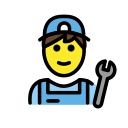 OpenMoji 13.1  👨‍🔧  Man Mechanic Emoji
