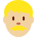 Twitter (Twemoji 14.0)  👨🏼  Man: Medium-light Skin Tone Emoji