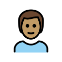 OpenMoji 13.1  👨🏽  Man: Medium Skin Tone Emoji