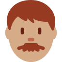 Twitter (Twemoji 14.0)  👨🏽  Man: Medium Skin Tone Emoji