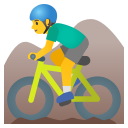 Google (Android 12L)  🚵‍♂️  Man Mountain Biking Emoji
