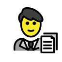 OpenMoji 13.1  👨‍💼  Man Office Worker Emoji