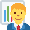 Twitter (Twemoji 14.0)  👨‍💼  Man Office Worker Emoji
