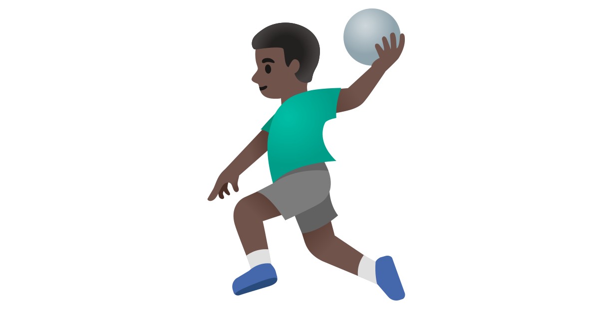 🤾🏿‍♂️  Man Playing Handball: Dark Skin Tone