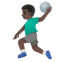 Google (Android 12L)  🤾🏿‍♂️  Man Playing Handball: Dark Skin Tone Emoji