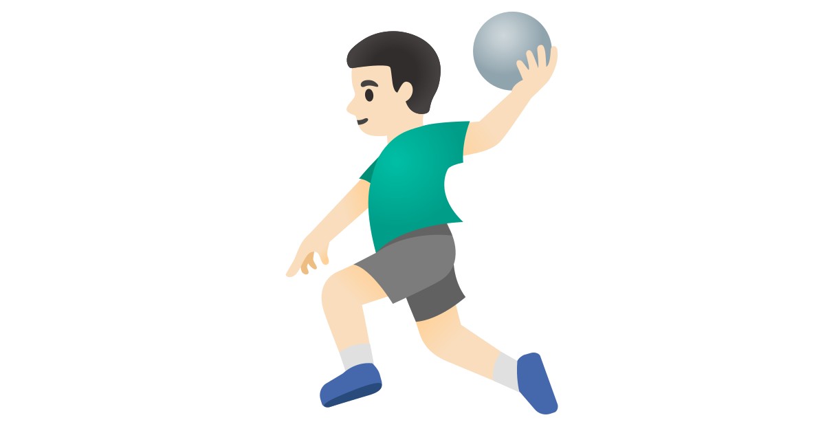 🤾🏻‍♂️  Man Playing Handball: Light Skin Tone