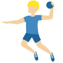 Twitter (Twemoji 14.0)  🤾🏼‍♂️  Man Playing Handball: Medium-light Skin Tone Emoji