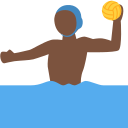 Twitter (Twemoji 14.0)  🤽🏿‍♂️  Man Playing Water Polo: Dark Skin Tone Emoji