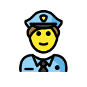 OpenMoji 13.1  👮‍♂️  Man Police Officer Emoji